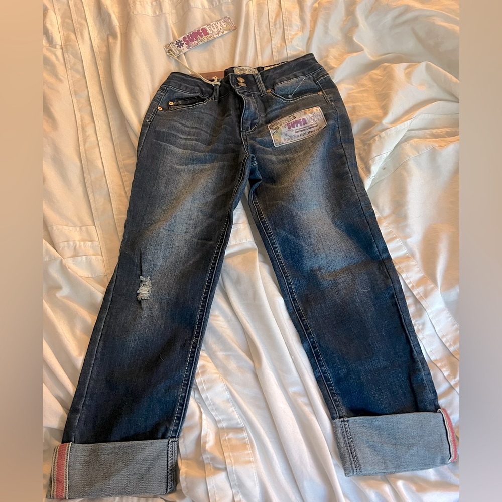 Kids size 12 crop jeans. Indigo Rein brand